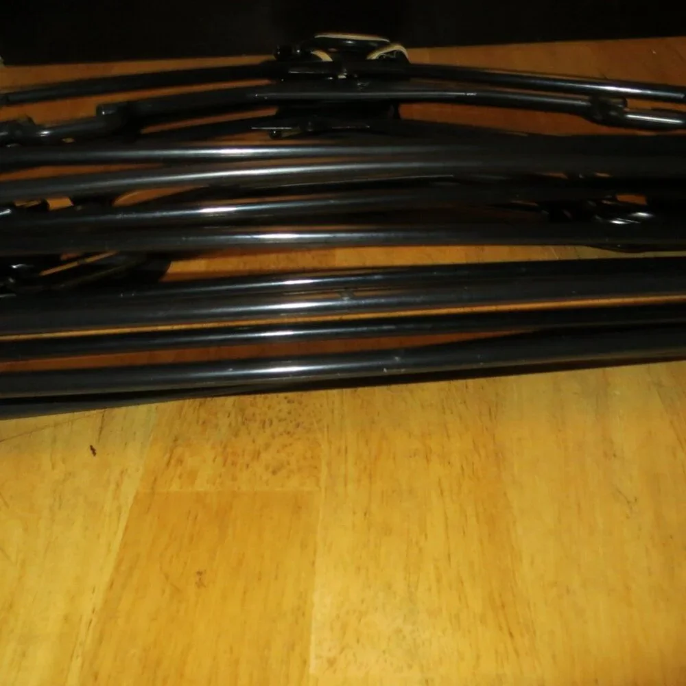 10pc Plastic Clothes Hangers, Black, Green and Assorted Colors